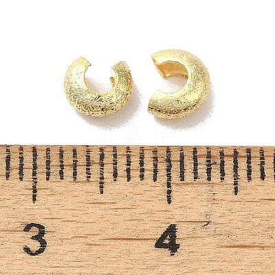 Brass Crimp Beads Covers FIND-Z039-07B-G-1
