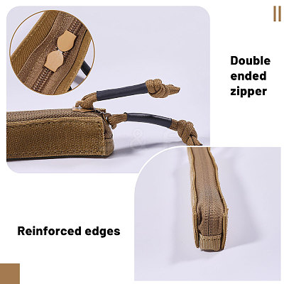 Nylon & Plastic Outdoor Tactical Vest Zipper Strip DIY-WH0128-60A-1