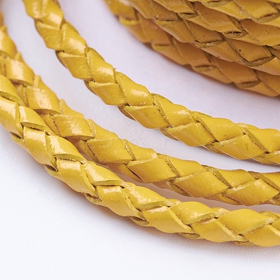 Round Braided Cowhide Cords WL-L009-01Z-1