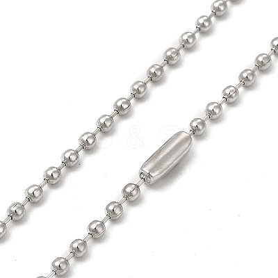 Alloy Cross Pandant Necklace with Ball Chains NJEW-K245-001A-1