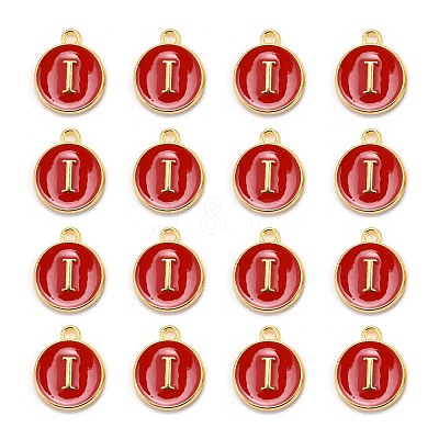 Golden Plated Alloy Enamel Charms LS-ENAM-S118-03I-1