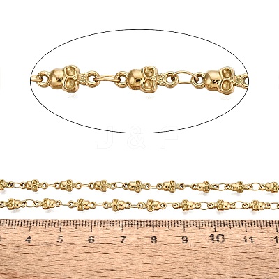 5M 304 Stainless Steel Skull Link Chains SA-CBA7953-18G-1
