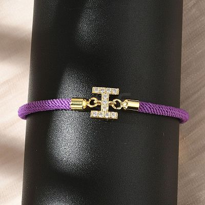 Adjustable Nylon Cord Bracelets BJEW-C096-01G-09-1
