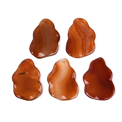 Dyed Natural Agate Big Pendants G-Q606-80A-1