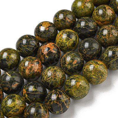 Natural Bumblebee Jasper Beads Strands G-P544-A03-02-1