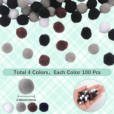 400Pcs 4 Colors DIY Doll Craft AJEW-SC0003-93E-1