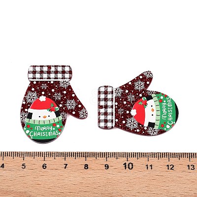 Christmas Theme Printing Acrylic Pendants BACR-N002-01D-1