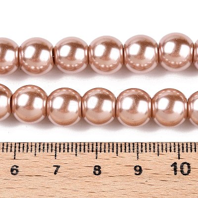 Baking Paint Glass Pearl Round Bead Strands X-HY-Q003-10mm-11-1
