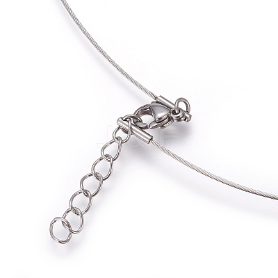 (Jewelry Parties Factory Sale)304 Stainless Steel Stud Earrings & Pendant Necklaces Jewelry Sets SJEW-L135-02B-03-1