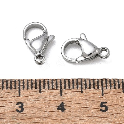 304 Stainless Steel Lobster Claw Clasps SA-CBAF1D5-25P-B-1