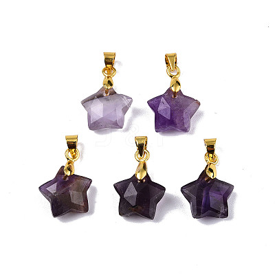 Faceted Natural Mixed Gemstone Charms G-N326-142-M-1