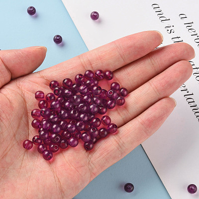 Transparent Acrylic Beads MACR-S370-A6mm-743-1