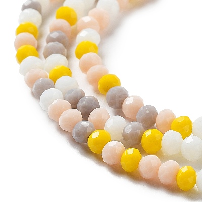 Glass Beads Strands EGLA-A034-M4mm-39-1