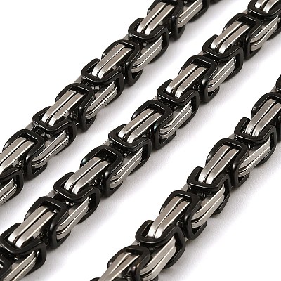 304 Stainless Steel Byzantine Chains SA-E001-20BP-A-1