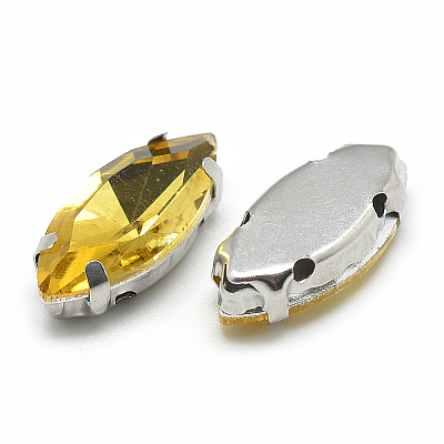 Sew on Rhinestone RGLA-T034-6x12mm-22-1