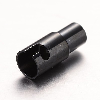 304 Stainless Steel Locking Tube Magnetic Clasps Ion Plating(IP) STAS-I045-12-3mm-1