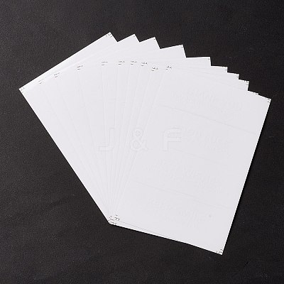 Waterproof PVC Self-Adhesive Stickers LS-DIY-A031-10-1