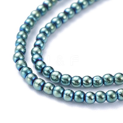 Electroplate Glass Beads Strands EGLA-K014-A-FP06-1