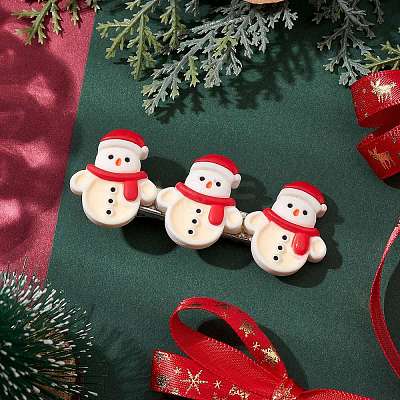 Christmas Theme Resin Alligator Hair Clips PHAR-JH00112-1