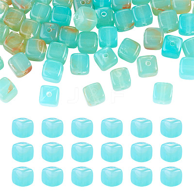 60Pcs Transparent Acrylic Beads OACR-TA0004-88F-1