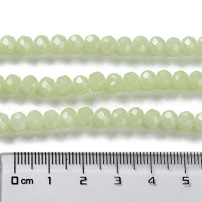 Baking Paint Imitation Jade Glass Bead Strands LS-DGLA-A034-J8MM-A21-1