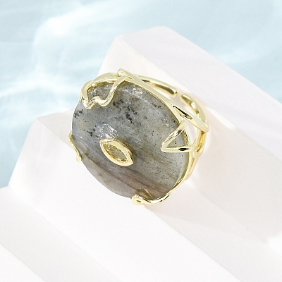Natural Labradorite Cuff Rings GG-CBA5FCC-02G-07-1