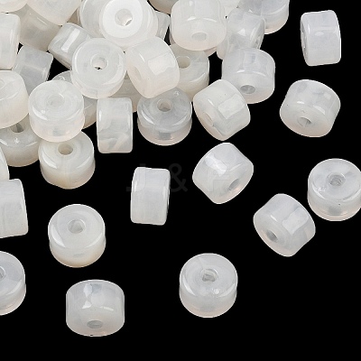 Two-Color Opaque Acrylic Imitation Gemstone Beads AC-CBA3EFE-02A-1