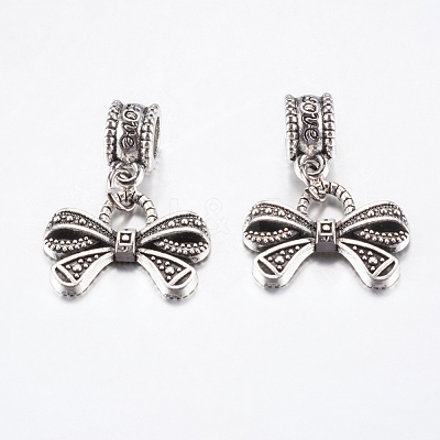 Tibetan Style Alloy European Dangle Charms PALLOY-F199-25AS-1
