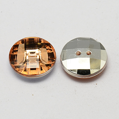 Taiwan Acrylic Rhinestone Buttons BUTT-F022-10mm-37-1