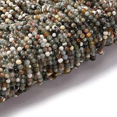 Natural Tree Agate Beads Strands G-RM2025-A40-3mm-1