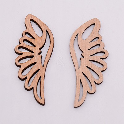 Unfinished Wood Filigree Joiners Links WOOD-WH0099-10A-1