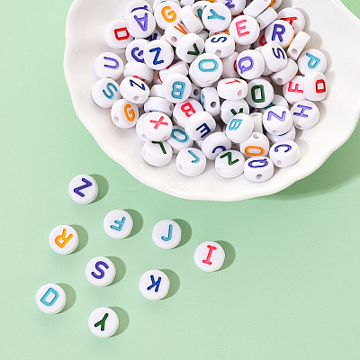 Opaque White Acrylic Beads SACR-YW0001-23-1