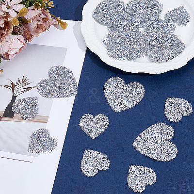 20Pcs 2 Styles Glitter Resin Hotfix Rhinestone DIY-CY0002-36B-1