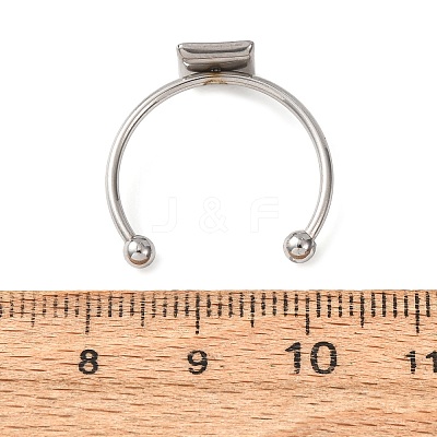 304 Stainless Steel Cuff Rings Components SA-CBA8B85-10B-P-1