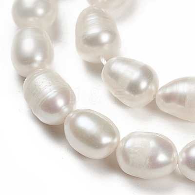 Natural Cultured Freshwater Pearl Beads Strands PEAR-N012-08N-1
