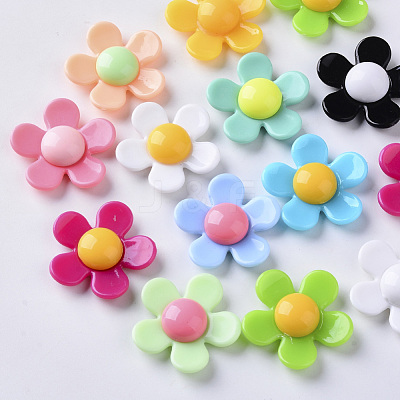 Opaque Acrylic Beads SACR-N007-C-02-1