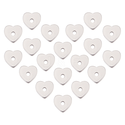 120Pcs 304 Stainless Steel Beads STAS-DC0011-40-1