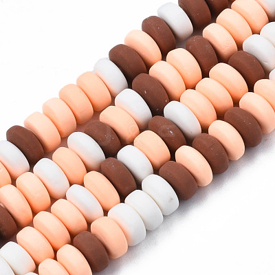 Handmade Polymer Clay Beads Strands CLAY-N008-008S-1