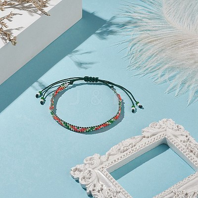 Handmade Japanese Seed Braided Bead Bracelets BJEW-MZ00020-01-1
