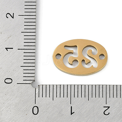 304 Stainless Steel Flat Round Connector Charms STAS-L279-021G-1