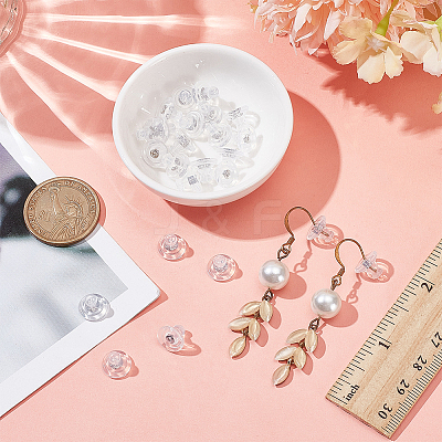 50Pcs Brass Ear Nuts KK-WR0001-78P-1