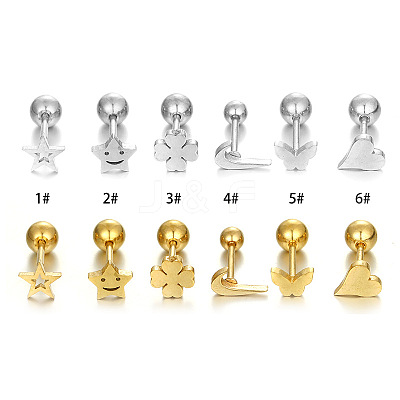 Star 316L Surgical Stainless Steel Cartilage Earrings FS-WG6A06F-01-1
