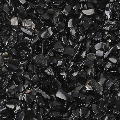 Natural Obsidian Chip Beads X-G-L453-08-1