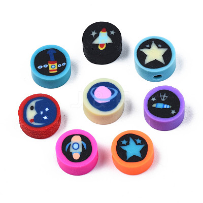 Handmade Polymer Clay Beads X-CLAY-N009-036-1