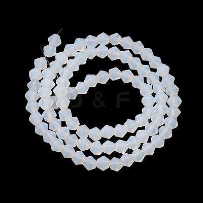 Imitation Jade Frosted Glass Bead Strands X1-GLAA-F029-JM4MM-B05-1