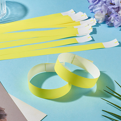 Luminous Paper Disposable Wristbands BJEW-TAC0075-001E-1