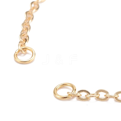 Brass Cable Chain Bracelet Makings X-AJEW-JB00931-1