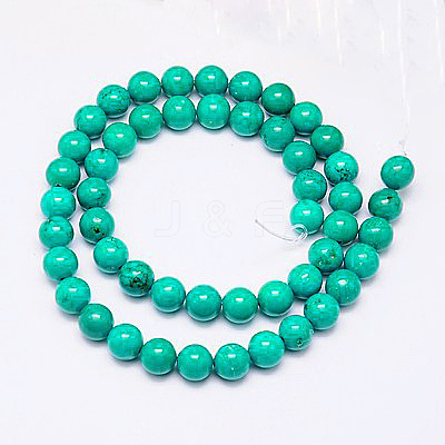 Natural Magnesite Beads Strand TURQ-G096-8mm-1