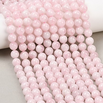 Pink Color Natural Madagascar Rose Quartz Beads Strands G-F641-01-B-1