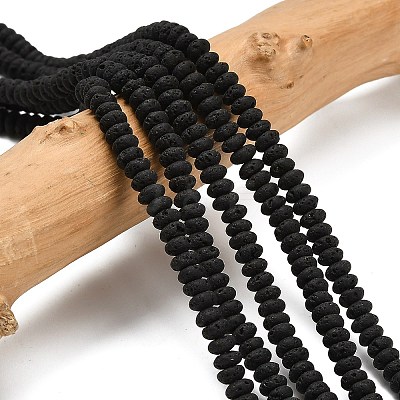 Natural Lava Rock Beads Strands G-L635-A25-4x2mm-1